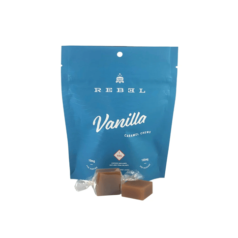 Rebel|Vanilla|Caramel Chews|100mg