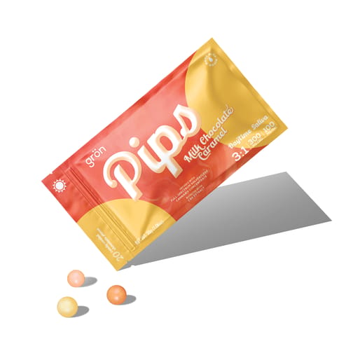 Gron Pips | 3:1 CBD Daytime Sativa Milk Chocolate Caramel 100mg