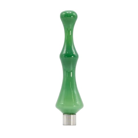 6" Wave Glass Nectar Collector - Jade Green