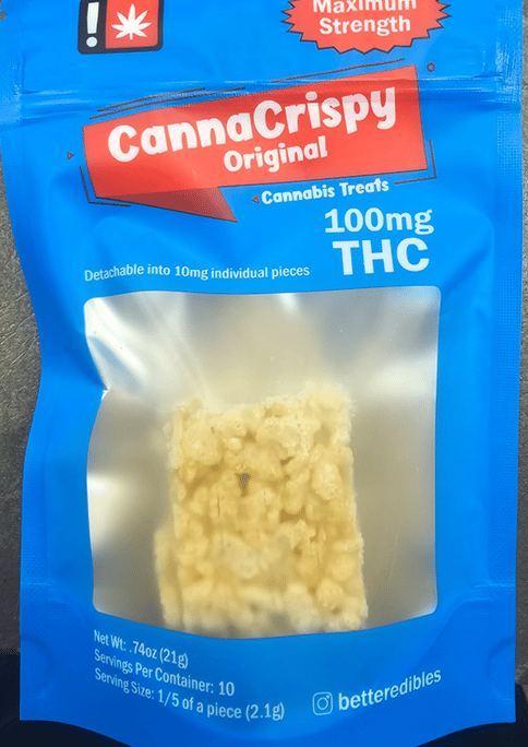 CannaCrispy | Original Rice Crispy Treat (Hybrid) | 100mg