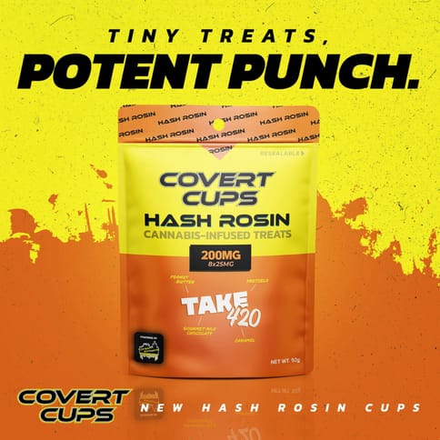 Covert Cups - 200mg Hash Rosin Cups - Take 420