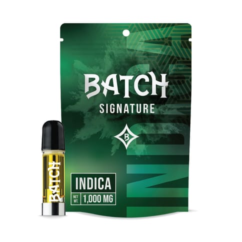 Batch Cartridge | Signature Indica Platinum Kush 1g Rec