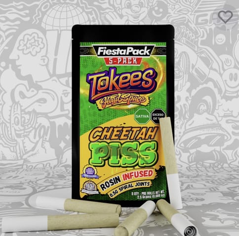 Tokees - 5 Pack - Cheetah Piss (S)