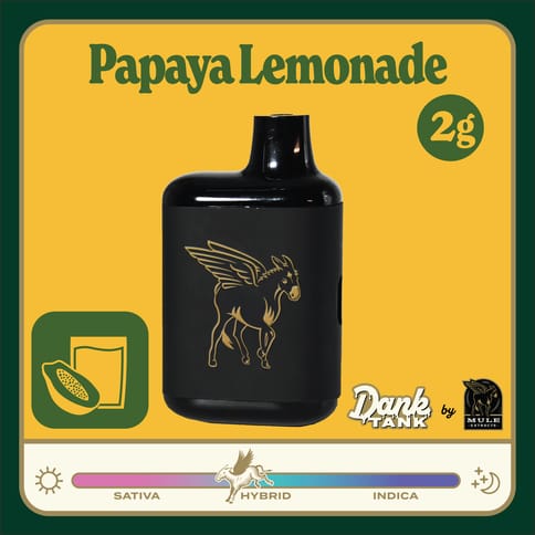 Papaya Lemonade 2G Dank Tank Disposable  (Mule)
