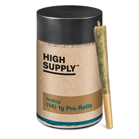 High Supply - Blue Bath - Indica Preroll (14ct) - 14g