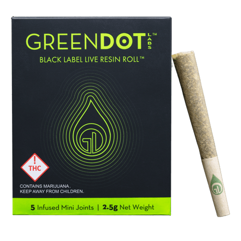 5-Pack Infused Joints | Green Dot - | Gimlet + Lime Heads x Soul Cleanser