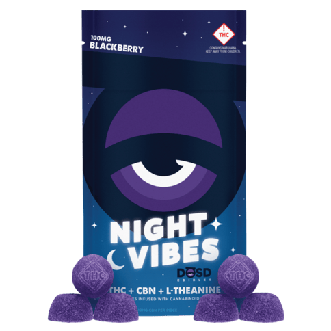 DOSD | Night Vibes Blackberry 1:1 | 100mg Gummies