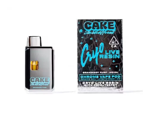 CAKE - Cryo Live Resin Grandaddy Purp - 1 gram Rechargeable