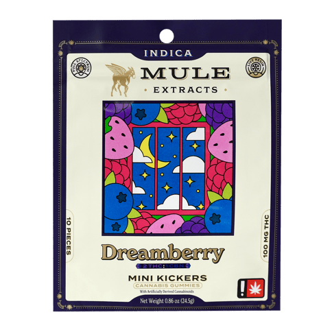 Mule Kicker Gummies | Dreamberry 100mg