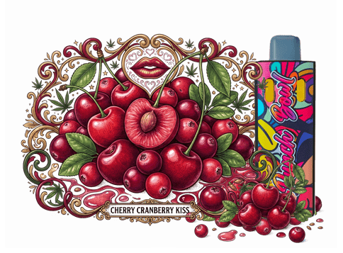 PUNCH BOWL | FLAVORED DUO-TANK CARTRIDGE | CHERRY CRANBERRY KISS | INDICA & SATIVA | 2 GRAMS | DISPOSABLE