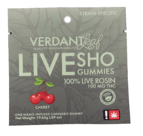 Cherry Live SHO Gummy 100mg (Verdant Leaf)