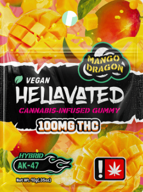 Mango Dragon 100MG Gummy (Hellavated)