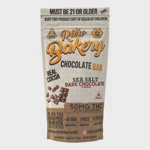 Sea Salt Dark Chocolate | Anytime | THC Chocolate bar | hybrid