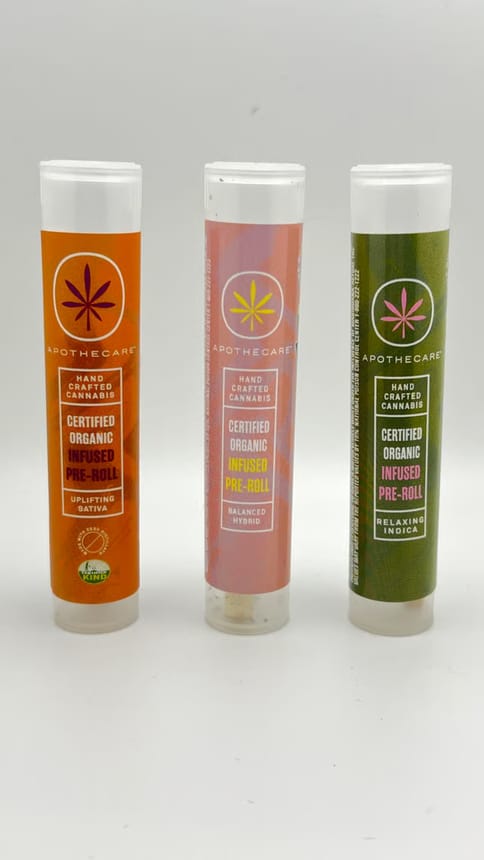 Apothecare Certified Organic Lemon Truffle Infused Pre-Roll 0.5g 2ct