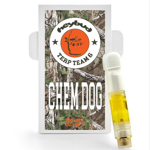 Chem Dog .5g Live Rosin Vape Cartridge by Hey Bud