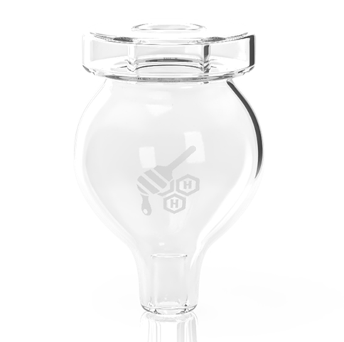 Honeybee Herb | Quartz Stub Bubble Carb Cap | Clear