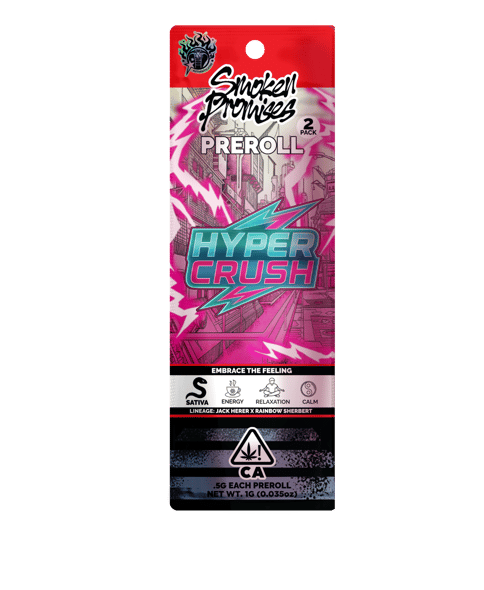 KB - SMOKEN PROMISES - INDOOR PREROLL MULTIPACK - HYPER CRUSH - 1G