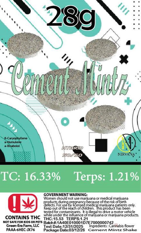 Nirvana | Shake | 28G - Cement Mintz