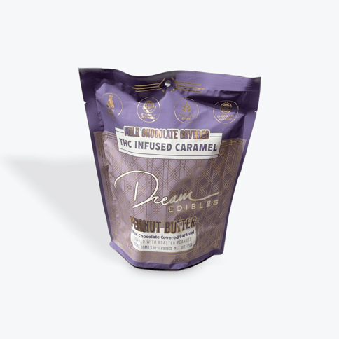 Milk Chocolate Peanut Butter Caramels 10 pack (10x10mg)