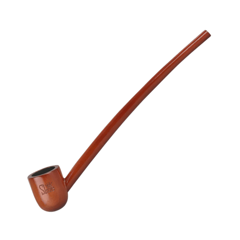 Pulsar Shire Pipes Churchwarden Cherry Wood Tobacco Pipe w/Bent Stem - 7.5"
