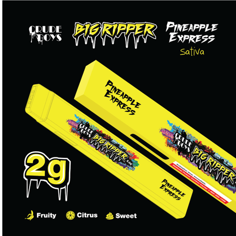 Pineapple Express 2g Sativa All-in-One Disposable Vape | Crude Boys