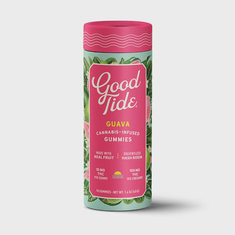 KB - GOOD TIDE - SOLVENTLESS GUMMY - GUAVA - 100MG