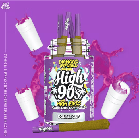 Double Cup - 2.5G - High Fives Diamond Infused Pre Roll Pack