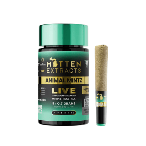 Mitten Extracts | Live Sauce Infused | Minis (5x0.7g) | 3.5g | Animal Mintz