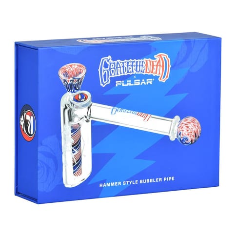 Grateful Dead x Pulsar Wig Wag Hammer Bubbler | 6.25" | 14mm F