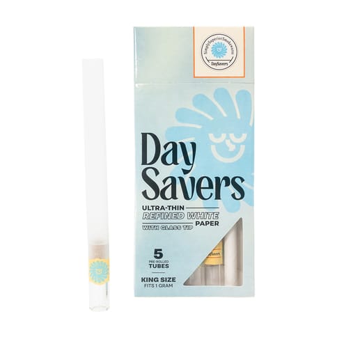 DaySavers - 5 Artisan Pre-Rolled Tubes | Glass Tips