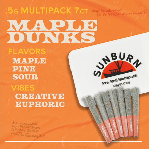 Maple Dunks - 7ct Pre Rolls