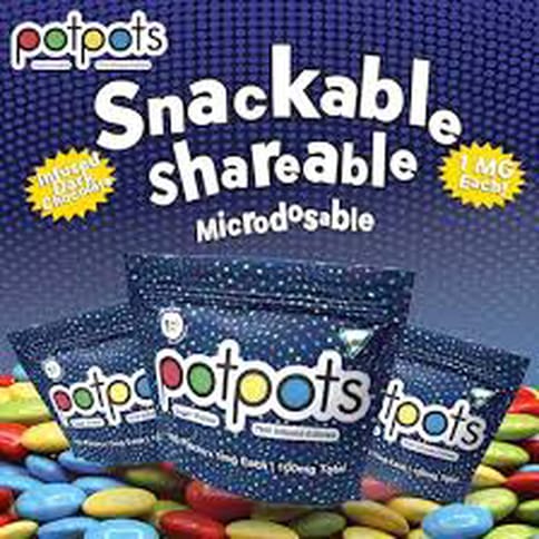 Potpots 100mg Sugar Shelled THC Infused Chocolates Dark Chocolate | Dream Edibles