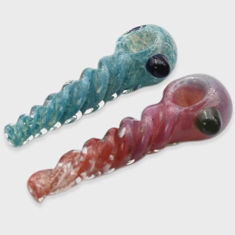 4.5" Heavy Duty Twisted Glass Hand Pipe