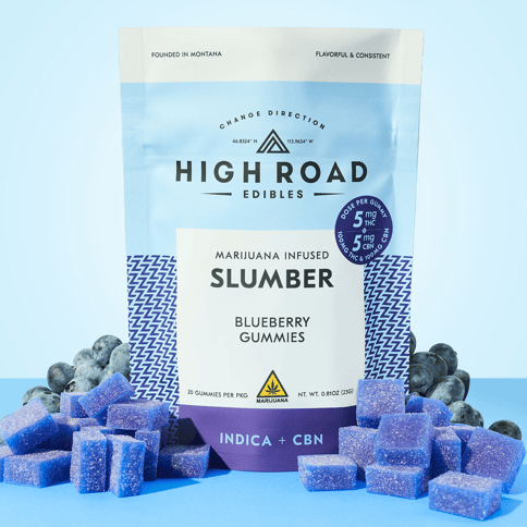 High Road - Slumber Gummies - Blueberry 1:1 CBN