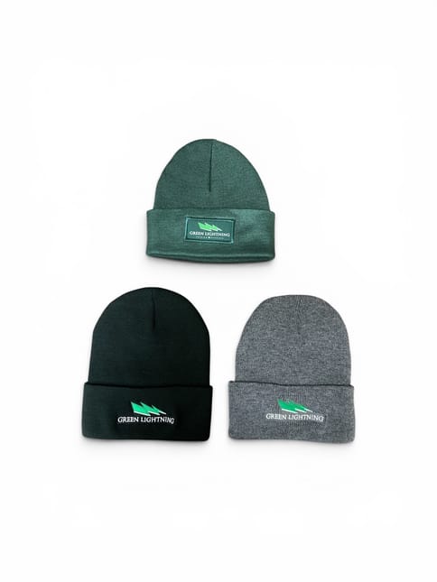 Beanie ~ Green Lightning