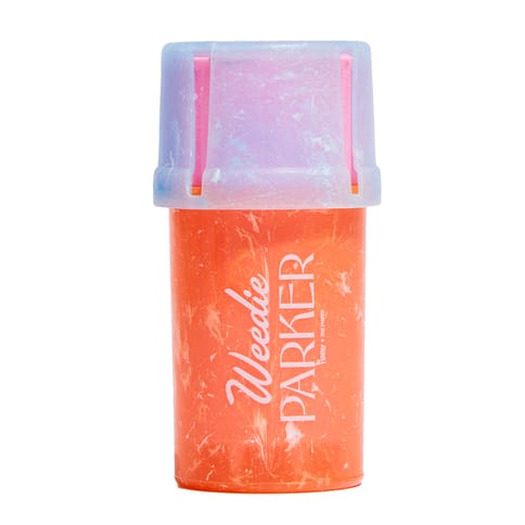 Grinder + Storage Case - Orange Marble