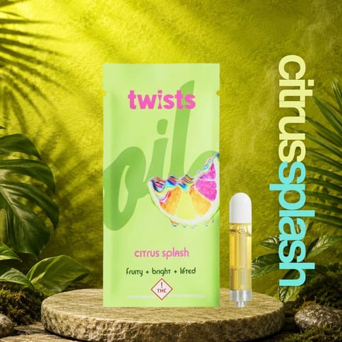 Citrus Splash1g Oil Twists Distillate Vape Cartridge by Oil by Craft | Golden Rookie