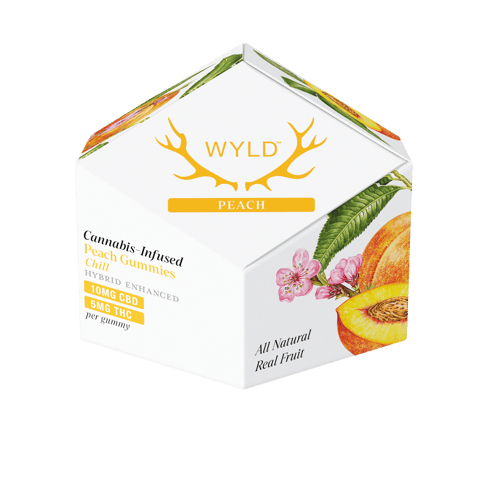 Wyld | Gummies | Peach | Hybrid 50mg THC 100mg