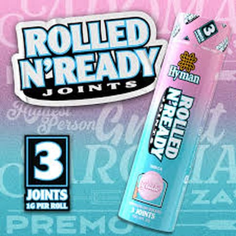 Bubblegum Gelato Ready n' Rolled Pre-roll 3pk | Hyman