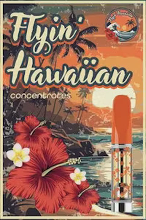 Flyin' Hawaiian 1g Vape Cartridge -Baja Splash