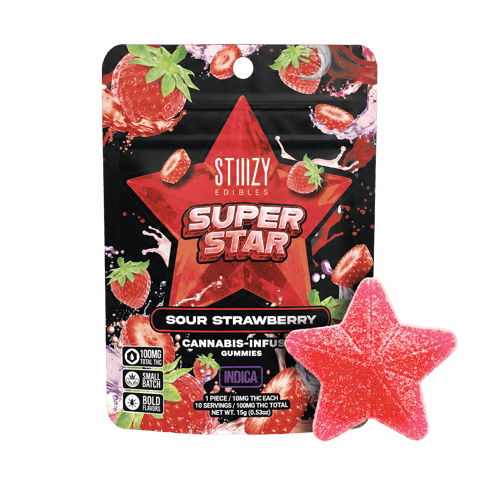 STIIIZY - Star Gummy - Sour Strawberry - 100mg