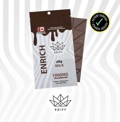 Edify | 1000mg THC | Milk Chocolate Bar