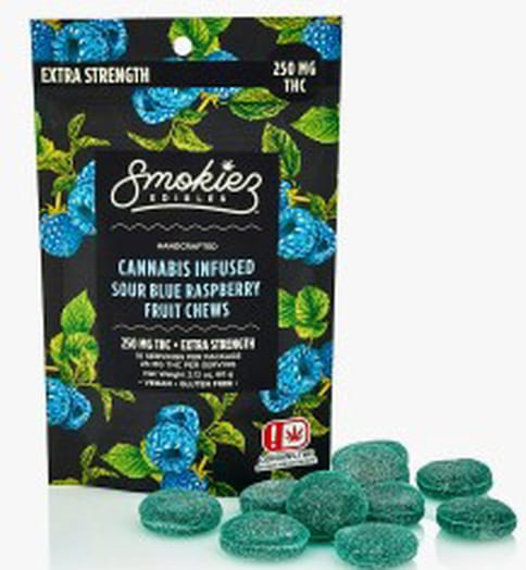 Smokiez | Sour Blue Raspberry | Indica | 250mg