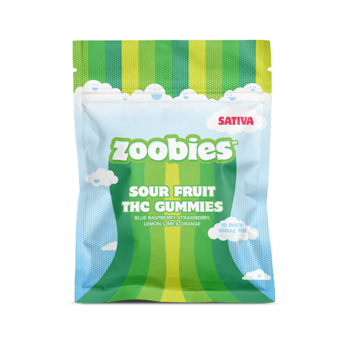 Sativa Sour Fruit THC Gummies