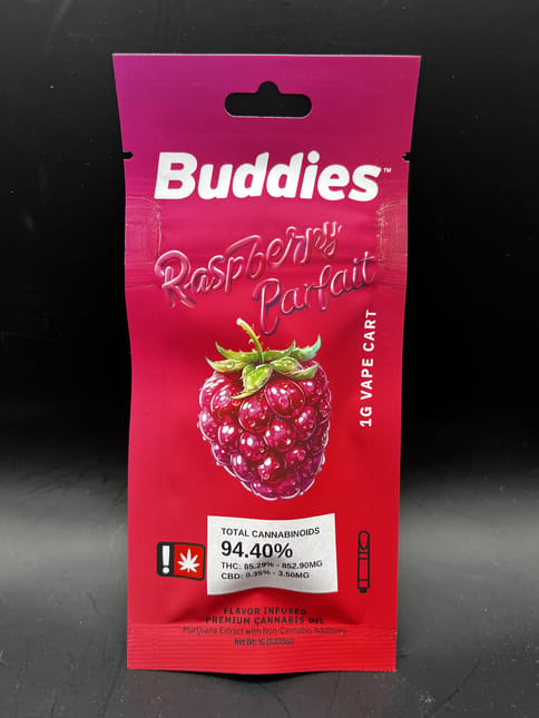 Buddies | Raspberry Parfait Botanical Distillate Cartridge | 1g