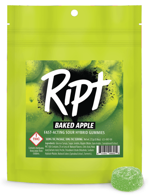 Ript | 100mg Gummies | Baked Apple | H