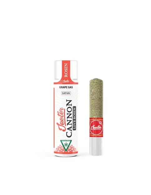 Grape Gas - Jeeter - Infused - Live Rosin Cannon - Preroll - 1.3g