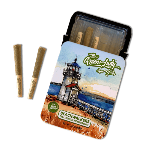 The Green Lady - Infused 5pk 0.5g Prerolls - Pandora