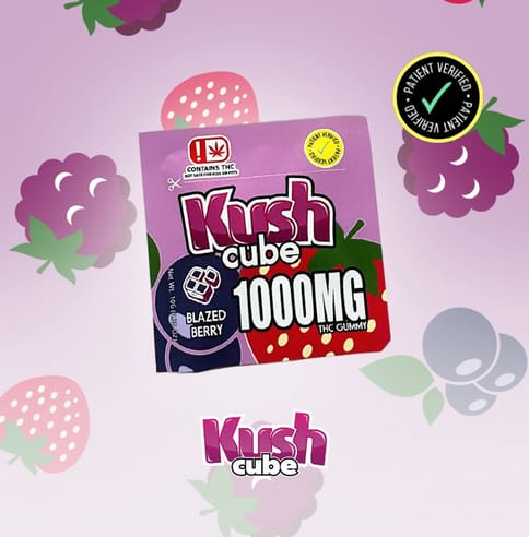 Kush Drops | 1000mg THC | Blazed Berry Gummy | 10ct