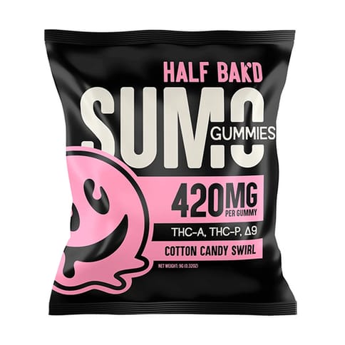 Half Bak’d Sumo Gummies 2 PK - Cotton Candy Swirl